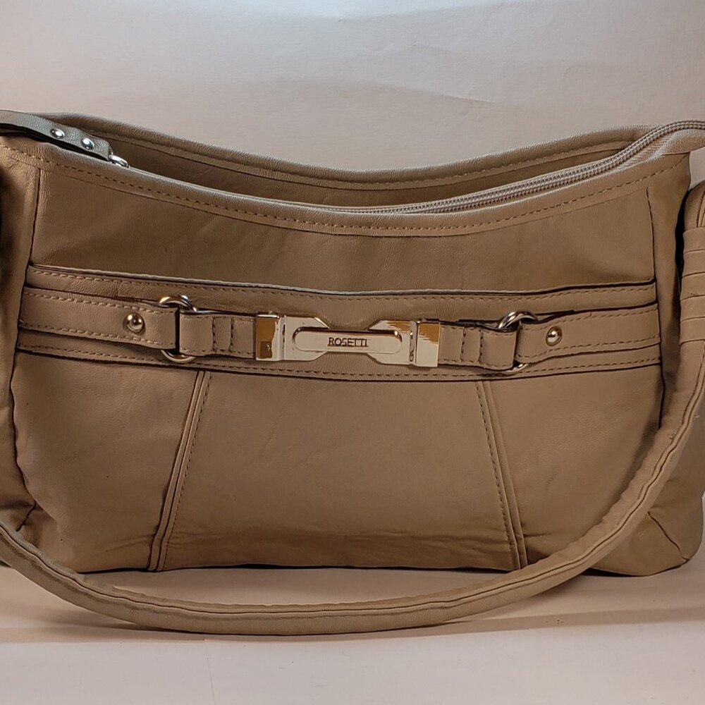 Rosetti Taupe/Silver Shoulder Bag